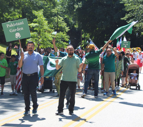 Pakistani Garden marching in the annual Parade of Flags